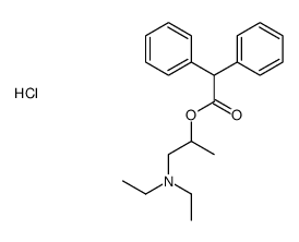 2-(2,2-diphenylacetyl)oxypropyl-diethylazanium,chloride Structure