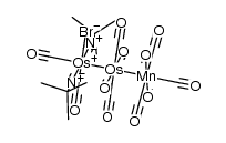 [(carbonyl)2OsBr(tert-butyl isocyanide)2][(carbonyl)4Os][Mn(carbonyl)5]结构式