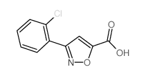 3-(2-氯苯基)-5-异恶唑羧酸结构式
