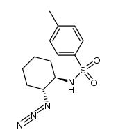 N-(2-azidocyclohexyl)-4-methyl-benzenesulfonamide结构式