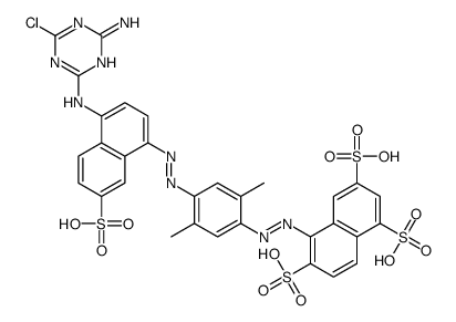 5-[[4-[[4-[(4-amino-6-chloro-1,3,5-triazin-2-yl)amino]-7-sulpho-1-naphthyl]azo]-2,5-xylyl]azo]naphthalene-1,3,6-trisulphonic acid picture