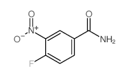 4-氟-3-硝基苯甲酰胺结构式