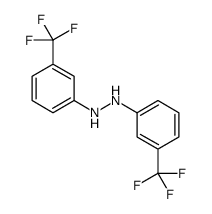 1,2-bis[3-(trifluoromethyl)phenyl]hydrazine structure