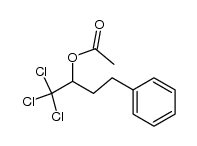 1,1,1-trichloro-4-phenylbutan-2-yl acetate结构式