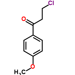 3-chlor-1-(4-methoxyphenyl)propan-1-on Structure