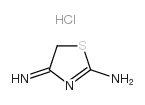4-Thiazolamine,2,5-dihydro-2-imino-, hydrochloride (1:1) Structure