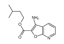 3-氨基呋喃并[2,3-b]吡啶-2-羧酸异戊酯结构式