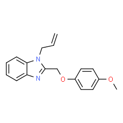1-allyl-2-((4-methoxyphenoxy)methyl)-1H-benzo[d]imidazole结构式