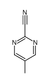 5-甲基-2-嘧啶甲腈(9ci)结构式