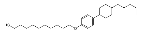 10-[4-(4-pentylcyclohexyl)phenoxy]decane-1-thiol Structure