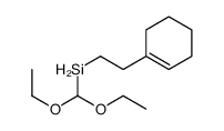 2-(cyclohexen-1-yl)ethyl-(diethoxymethyl)silane Structure