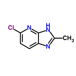 5-氯-2-甲基-3H-咪唑[4,5-b]吡啶结构式