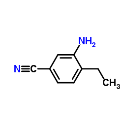 3-Amino-4-ethylbenzonitrile结构式