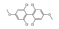 2,6,2',6'-tetrachloro-4,4'-dimethoxy-biphenyl结构式