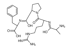 (2S)-2-[[(2S)-1-[(2S)-2-[[(2S)-2-aminopropanoyl]amino]-5-(diaminomethylideneamino)pentanoyl]pyrrolidine-2-carbonyl]amino]-3-phenylpropanoic acid Structure