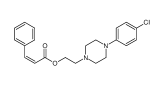 2-[4-(4-chlorophenyl)piperazin-1-yl]ethyl (E)-3-phenylprop-2-enoate结构式