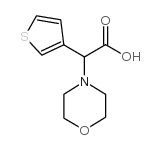 2-morpholin-4-yl-2-thiophen-3-ylacetic acid Structure