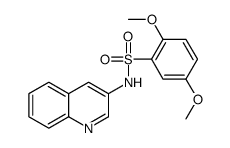 2,5-二甲氧基-N-3-喹啉-苯磺酰胺结构式