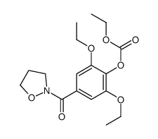 [2,6-diethoxy-4-(1,2-oxazolidine-2-carbonyl)phenyl] ethyl carbonate结构式