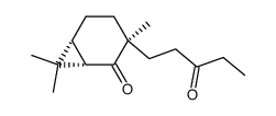 (1S,3S,6R)-3,7,7-trimethyl-3-(3-oxopentyl)bicyclo[4.1.0]heptan-2-one Structure