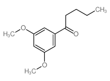 1-(3,5-dimethoxyphenyl)pentan-1-one结构式