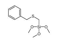 benzylsulfanylmethyl(trimethoxy)silane Structure