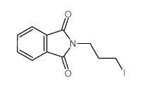 2-(3-碘丙基)异吲哚啉-1,3-二酮结构式