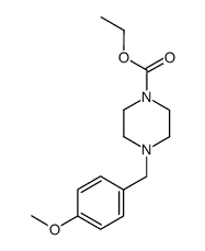 4-(4-methoxy-benzyl)-piperazine-1-carboxylic acid ethyl ester结构式