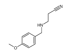 3-[(4-methoxyphenyl)methylamino]propanenitrile结构式