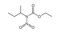 N-nitro-N-(dl-sec-butyl)-carbamic acid ethyl ester结构式