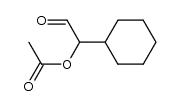 2-cyclohexyl-2-acetoxyacetaldehyde Structure