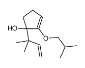 1-(2-methylbut-3-en-2-yl)-2-(2-methylpropoxy)cyclopent-2-en-1-ol Structure