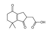 2-(4,4-dimethyl-3,7-dioxo-1,2,5,6-tetrahydroinden-2-yl)acetic acid结构式
