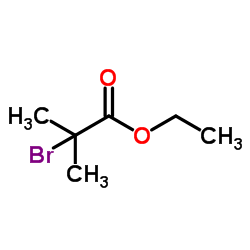 2-溴-2-甲基丙酸乙酯结构式
