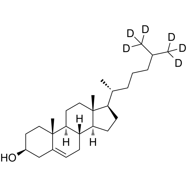 胆固醇-26,26,26,27,27,27-D6结构式