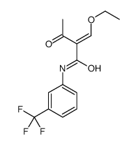 2-(ethoxymethylidene)-3-oxo-N-[3-(trifluoromethyl)phenyl]butanamide结构式