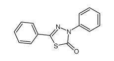 3,5-diphenyl-1,3,4-thiadiazol-2-one结构式