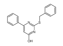 2-benzylsulfanyl-6-phenyl-1H-pyrimidin-4-one Structure