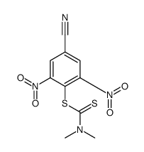 (4-cyano-2,6-dinitrophenyl) N,N-dimethylcarbamodithioate结构式