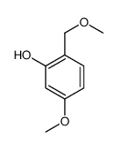 5-甲氧基-2-(甲氧基甲基)苯酚结构式