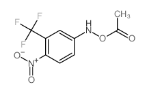 Acetic acid,[4-nitro-3-(trifluoromethyl)phenyl]azanyl ester结构式
