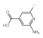 2-amino-6-chloro-pyridine-4-carboxylic acid structure