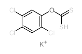(2,4,5-trichlorophenoxy)methanedithioic acid Structure