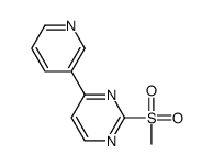 2-(Methylsulfonyl)-4-(pyridin-3-yl) pyrimidine Structure