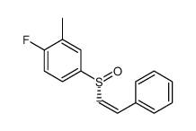 1-fluoro-2-methyl-4-[(R)-2-phenylethenylsulfinyl]benzene结构式