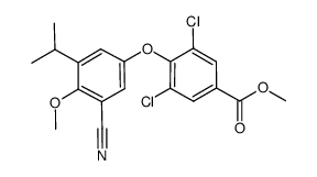 methyl [3,5-dichloro-4-(3-cyano-5-isopropyl-4-methoxyphenoxy)]benzoate Structure
