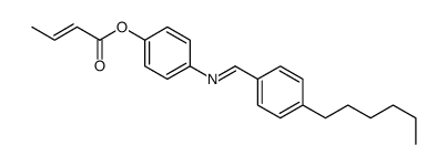 [4-[(4-hexylphenyl)methylideneamino]phenyl] but-2-enoate Structure