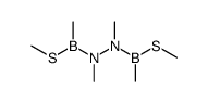 1.2-Dimethyl-1.2-bis-[methyl-(methylthio)-boryl]-hydrazin结构式