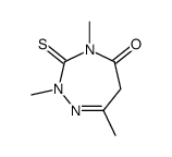2,4,7-trimethyl-3-sulfanylidene-6H-1,2,4-triazepin-5-one Structure