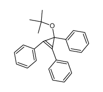 tert-butyl(1,2,3-triphenyl-1-cyclopropen-3-yl)ether结构式